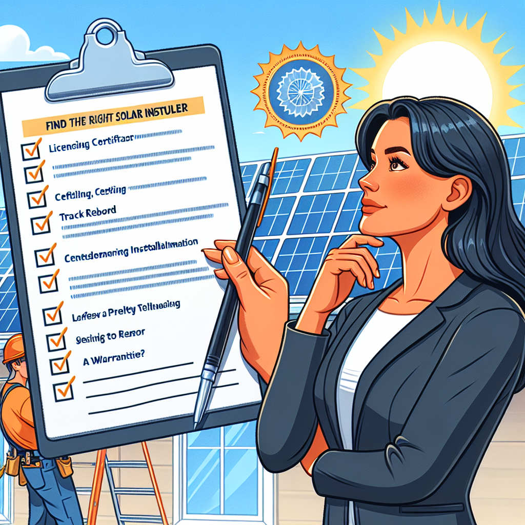 How to Choose the Right Solar Installer